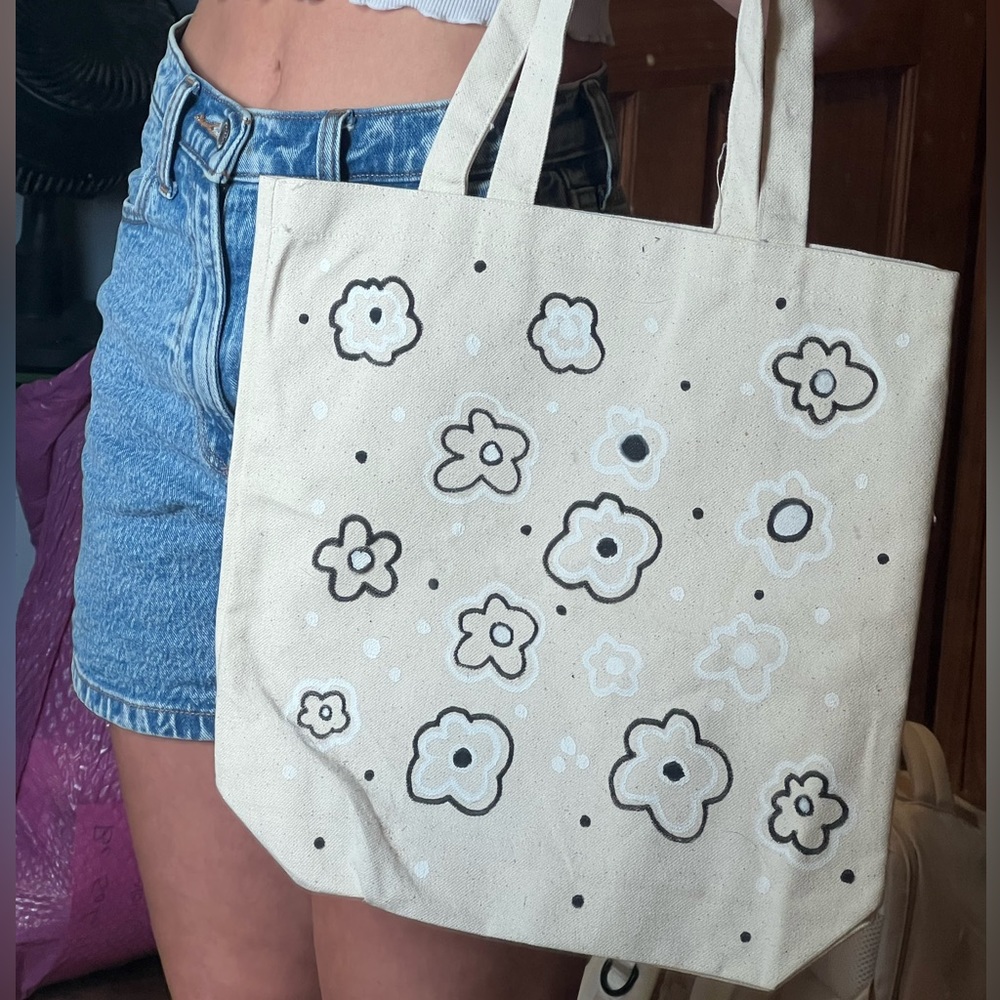 Custom made canvas tote bag
